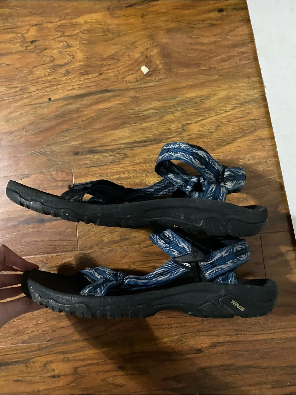 Teva Blue and Black Sport Sandals